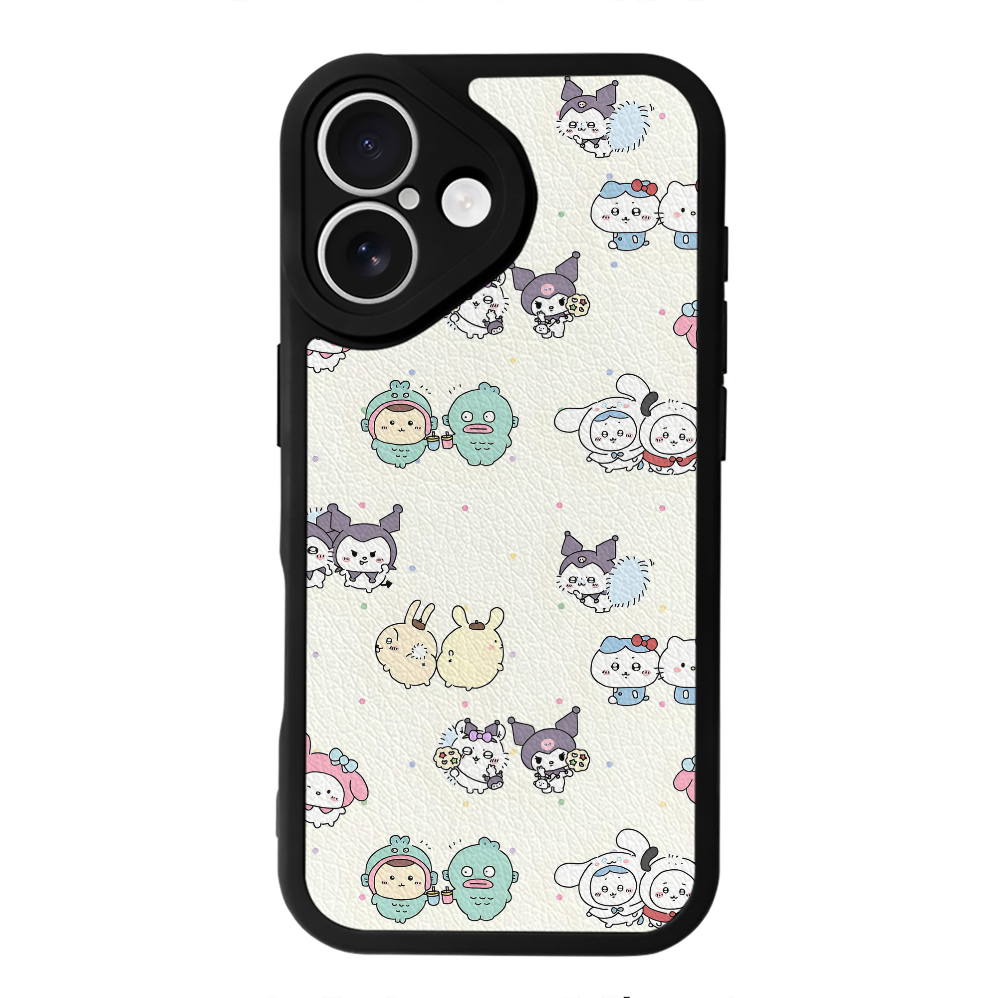 （画像用） ちいかわ Chii-kawa 【iPhone 16シリーズ対応】シリコンスマホケース（レザー調） 材質：シリコン